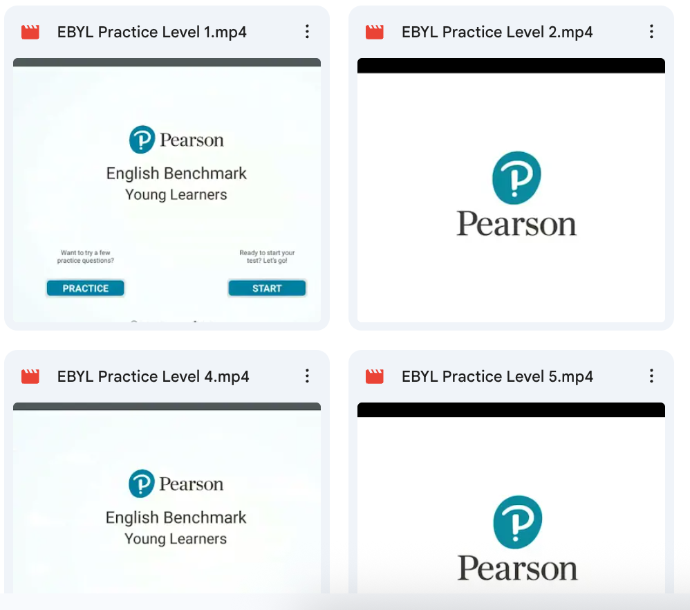 Link para os vídeos com explicação dos simulados e practice tests