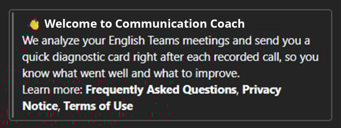 tela welcome CommCoach